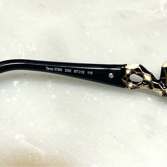 Roberto Cavalli Tene Chic Black and Gold Snake Detail Sunglasses - Picture 8 of 9